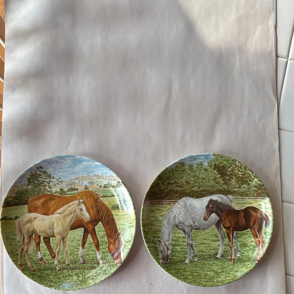 Vintage Limited Edition Collector Plates Horses from Kaiser West Germany - Picture 1 of 5